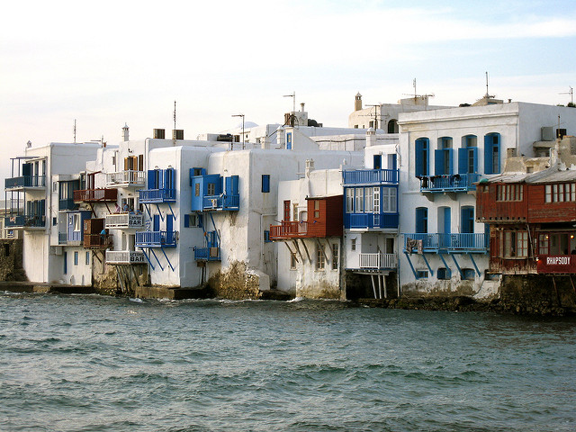 Casitas blancas Mykonos